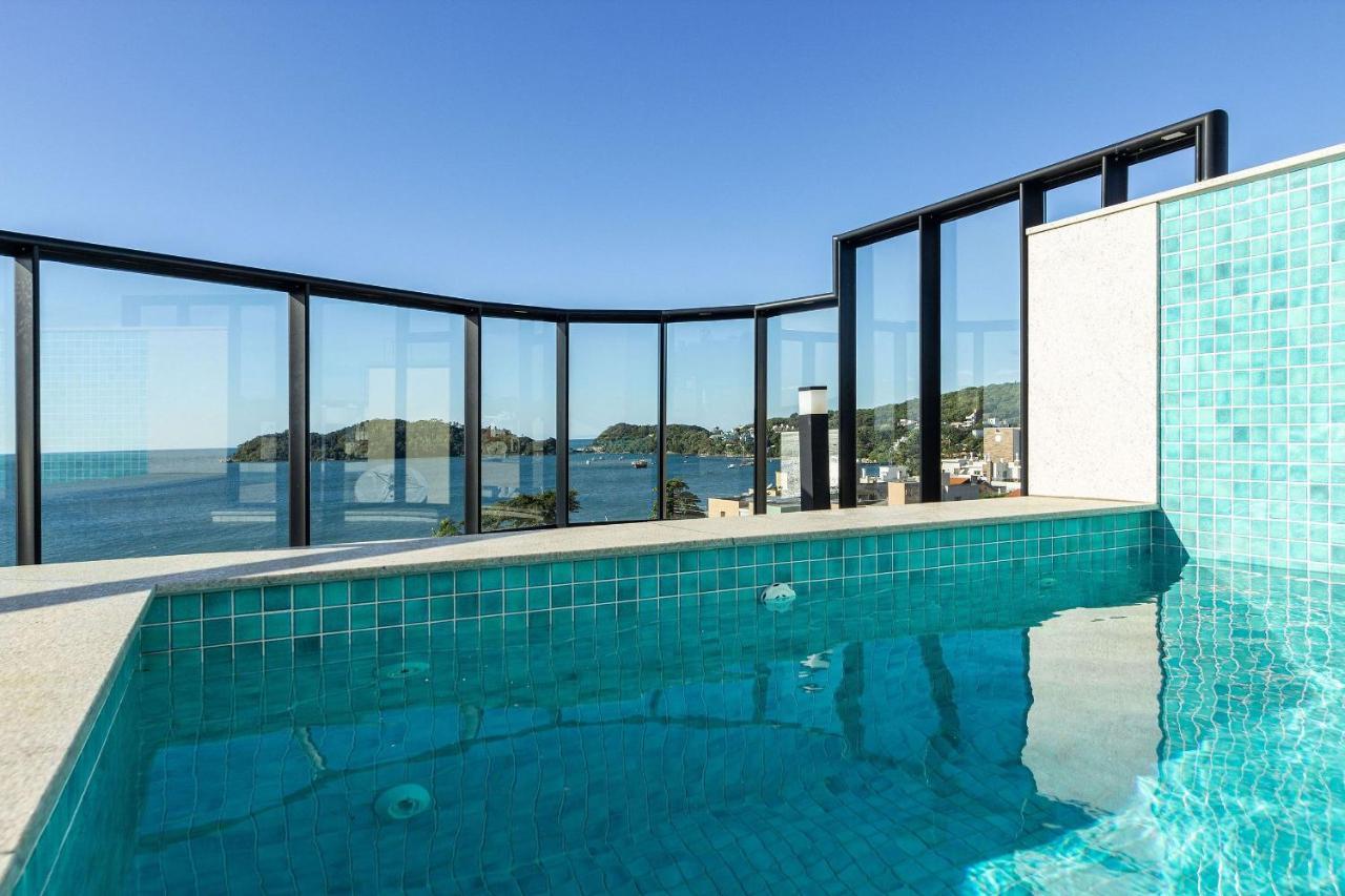 Aion Suites 302 - Lindo Apartamento Com Vista Para O Mar, A 60M Da Praia De Bombinhas, Com Piscina E Academia No Rooftop. Buitenkant foto
